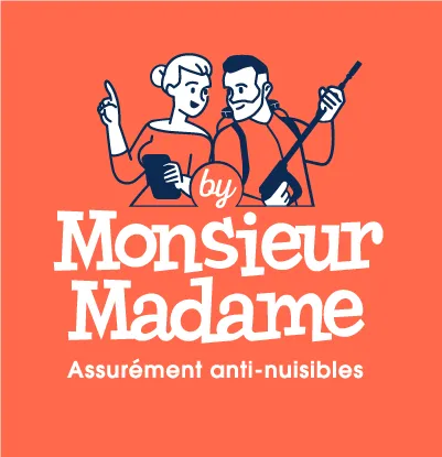 Logo de l'entreprise Monsieur Madame Anti Nuisibles spécialisée dans la dératisation, désinsectisation, dépigeonnage et désinfection pour les particuliers et professionnels.