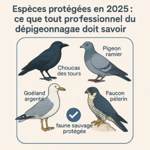Illustration de plusieurs espèces d'oiseaux protégées en 2025.